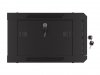 Lanberg Szafa wisząca 19 cali 4U 600x450 drzwi perforowane (flat pack) czarna