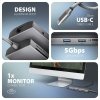 AXAGON Hub HMC-8HLSA USB-C 3.2 Gen 1 hub, 3x USB-A + 4K/30Hz HDMI + SD/mic roSD, GLAN, Audio, PD 100W, 20cm USB-C kabel