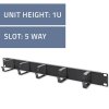 Qoltec Organizer kabli do szaf RACK 19 cali | 1U