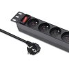 Qoltec Listwa zasilająca PDU do RACK 10 cali | 1U | 16A | 4xFrench | 1.8m