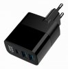Gembird Ładowarka GaN 2xA 1xC LCD 30W PD QC3.0 czarna