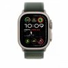 Apple Opaska Trail w kolorze zielonym do koperty 49 mm - rozmiar M/L - elementy z tytanu w kolorze naturalnym