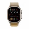 Apple Watch Ultra 2 GPS + Cellular, koperta 49 mm z tytanu w kolorze naturalnym z opaską Alpine L w kolorze beżowym