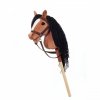 Tootiny Koń na kiju Hobby Horse HOPPIHORSE A4 Bay - ciemny brąz, maść gniada