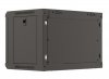 Lanberg Szafa instalacyjna rack wisząca 19 cali 6U 540x350 czarna drzwi  przeszklone ( flat pack)