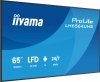 IIYAMA Monitor 65 cali LH6564UHS-B1AG, 24/7,VA,ANDROID14,4K,500cd,5000:1,    2xHDMI ,USB-C,RJ45, RS-232c, IR, 2x10W, 2xUSB, UCHWYT ŚCIENNY,iiSignage2,WiFi,Fa