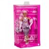 Mattel Lalka Barbie Deluxe Style 1 Metaliczna różowa sukienka
