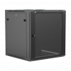 CAYMON WPR612R/B 19” wall mount rack - 12 units - 600mm depth - Removable back Black version