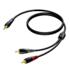 PROCAB CLA711/5 3.5 mm Jack male stereo - 2 x RCA/Cinch male 5 meter
