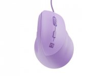 Natec Mysz wertykalna CRAKE 2 PRO 128000DPI optyczna lawendowa 