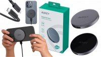 AUKEY LC-MC10 Qi2 MagSafe 15W 3A USB-C ładowarka bezprzewodowa 