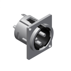 Procab VC3MDL Panel konektor - 3-pin xlr męski