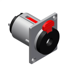 Procab VCJ3FP Panel connector - 6.3 mm Jack female stereo  Connector