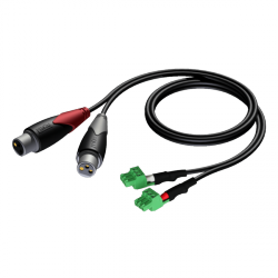AUDAC CLA835/1 2 x XLR female - 2 x terminal block (3p - 3.81mm) 1 meter