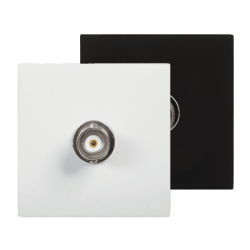 AUDAC CP 45 BNC/B Connection plate BNC 45 x 45 mm Black version