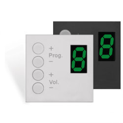 AUDAC DW 3020/B Wall panel controller 45 x 45 mm Black version