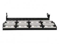 Gembird Patch Panel 48 Portów 19'' Kat.6 z funkcją organizacji kabli  czarny