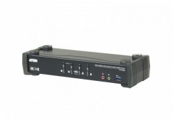 ATEN Przełącznik USB 3.0 4K DP MST KVM 4-portowy CS1924M