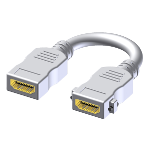 Procab BSP602/W Adapter -HDMI female - HDMI female - Pigtail White