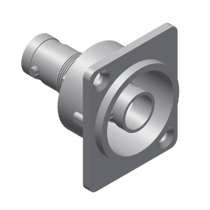 Procab VCD70 Panel connector - bnc double female - metal Connector