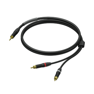 PROCAB PRA711/1.5 3.5 mm male stereo - 2 x RCA/Cinch male - UltraFlex™ 1.5 meter