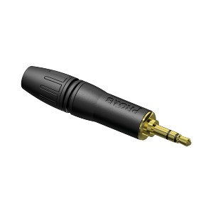 PROCAB PCMJ3MX/BG 3.5 MM 3 POLE PROFESSIONAL AUDIO PLUG - GOLD CONTACTS - BLACK SHE