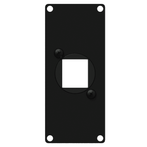 CAYMON CASY106/B Casy 1 space cover plate - 1x  Keystone adapter Black version