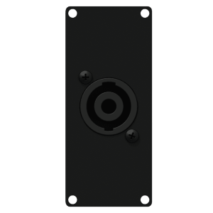 CAYMON CASY 141/B Casy 1 space with male SpeakON to 4-pin terminal block Black version