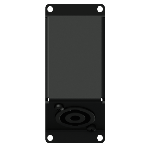 CAYMON CASY 143/B CASY 1 space angled with male SpeakON to 4-pin terminal block Black version