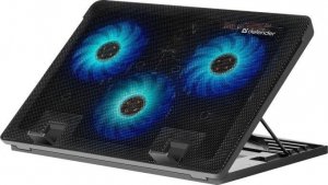 Podstawka chłodząca Defender NS-501 laptop notebook 15,6-17 cali 2xUSB 3 fans podświetlenie + GRA