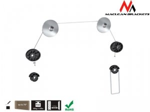 Uchwyt do telewizora Maclean MC-557 32-70 cali 50kg czarny max VESA 800x800
