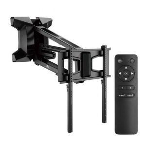 Uchwyt TV Maclean MC-891 elektryczny nad kominek, max VESAa 600x400, pilot, 37 cali-70 cali, 35kg