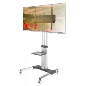 Stojak mobilny Techly 50 cali-92 cali, 70kg, z półką AV