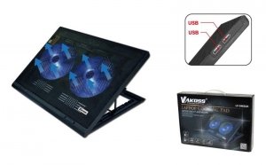 Podstawka chłodząca pod notebooka VAKOSS max 17 LF-2463UK czarna