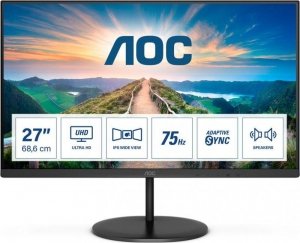 Monitor AOC 27 cali U27V4EA 2xHDMI DP głośniki - USZ OPAK