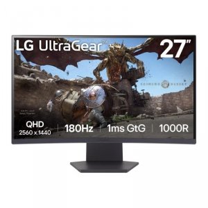 Monitor LG 27 cali UltraGear 27GS60QC-B VA WQHD 180Hz 2xHDMI DP
