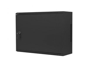 Szafa instalacyjna Lanberg rack wisząca 19 cali 4U+3U 540x200 niskoprofilowa czarna (złożona)