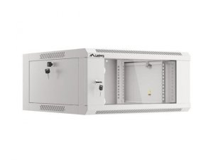 Szafa instalacyjna Lanberg rack wisząca 19 cali 4U 600 drzwi szklane szara (złożona) - USZ OPAK