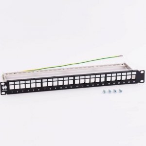 Patch panel keystone 19 cali 24-porty, FTP Netrack