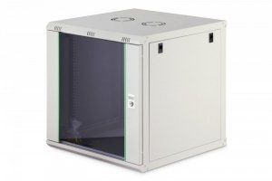 Digitus Szafa sieciowa wisząca Dynamic 19 12U rack 607x600x600mm, drzwi szyba, szara, niezłożona, 60kg