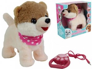 Madej Maskotka interaktywna Piesek chodzący na smyczy