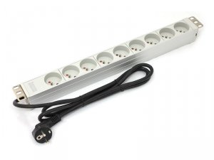 Digitus Listwa zasilająca PDU 19 cali RACK 9xTyp E, 1.8m 1xSchuko, 16A, aluminiowa