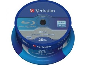 Verbatim BD-R 6x 25GB 25P CB DataLife 43837