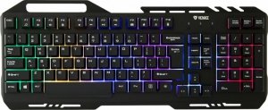 YENKEE Klawiatura YKB 3200 SHADOW metalowa, podświetlenie LED