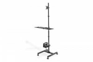 Stojak do Mobilnej stacji roboczej, 1xLCD + klawiatura, max. 32 cale