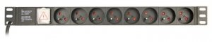 Gembird Listwa zasilająca rack 8 x French socket/3m