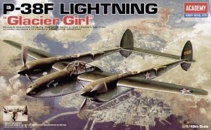 Academy Model do sklejania P-38F Lighting Glacier Girl 1/48