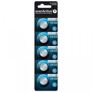 everActive Baterie litowe mini CR1620 blister 5 sztuk