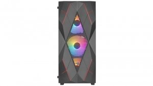 AeroCool Obudowa Volcan Czarna Mid Tower RGB