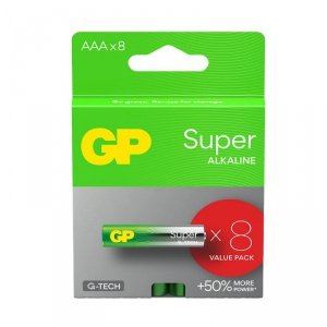 GP Battery Baterie alkaliczne LR03/AAA GP SUPER 8szt. (G-TECH)